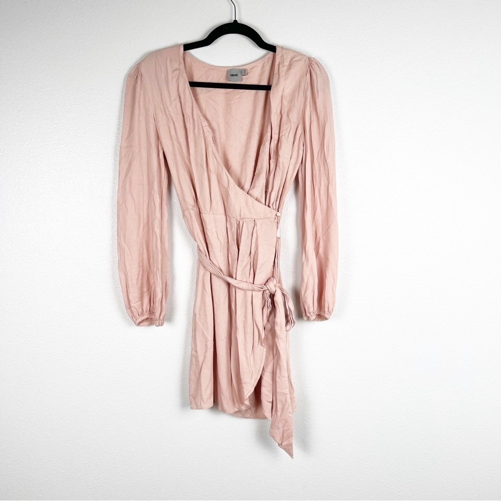 ASOS Wrap Long Sleeve Dress Sz 8‎